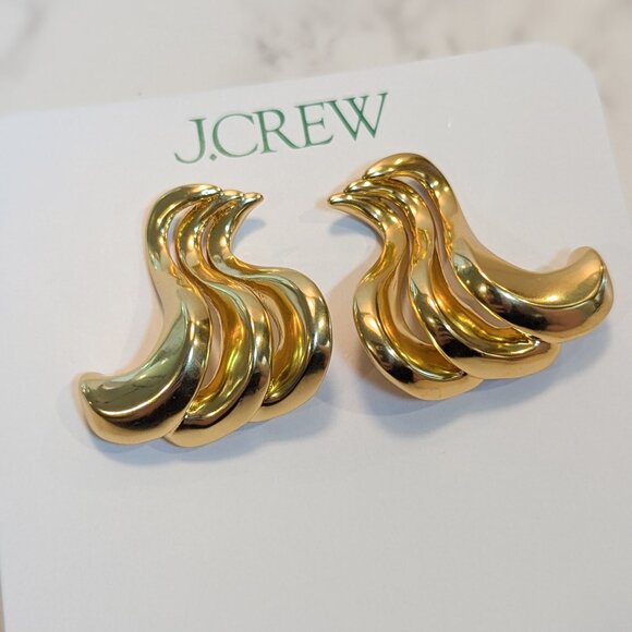 J.Crew Sculptural Squiggle Earrings - Picture 1 of 6